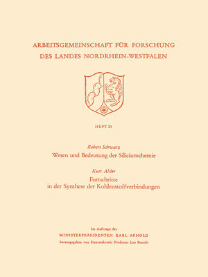 cover image of Wesen und Bedeutung der Siliciumchemie